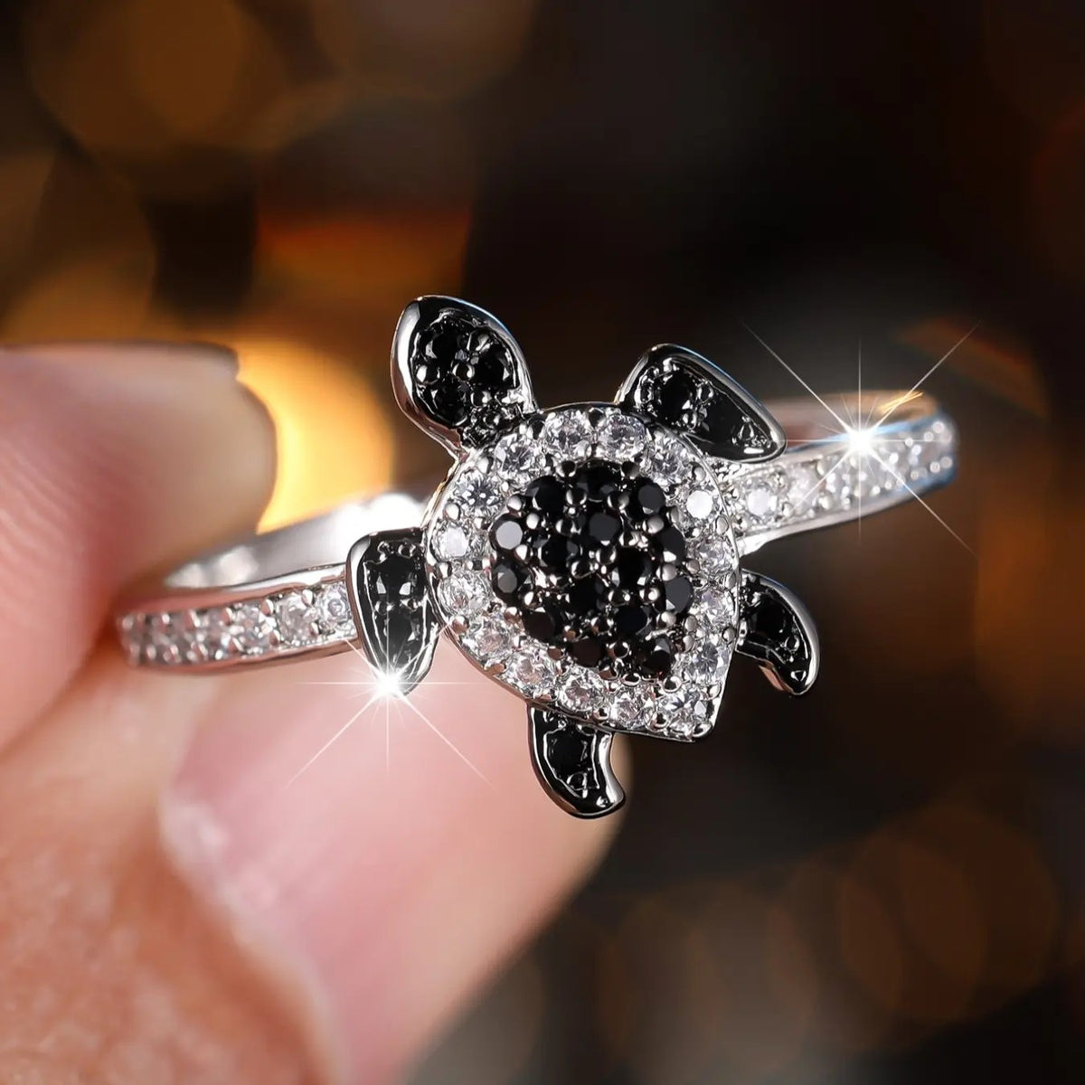 Dainty Turtle Ring