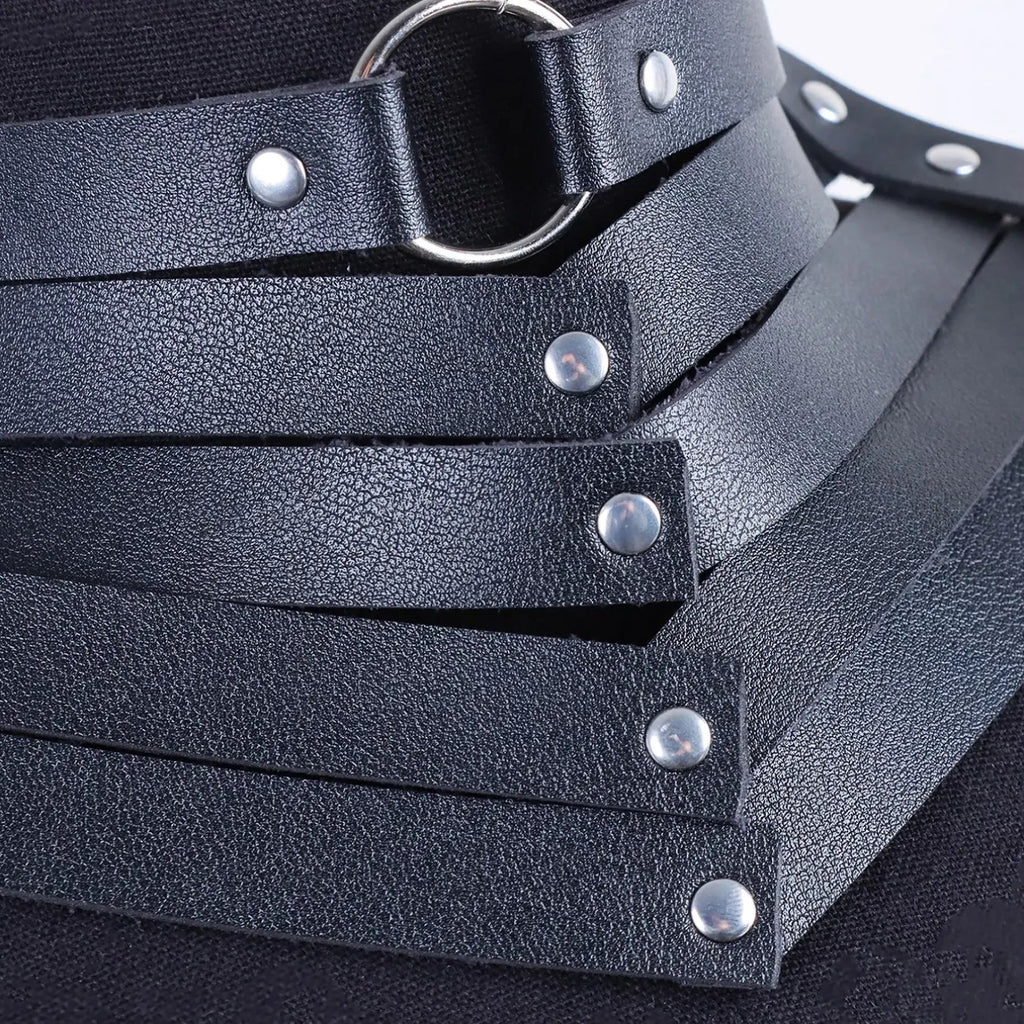 Retro Geometric Layered Choker