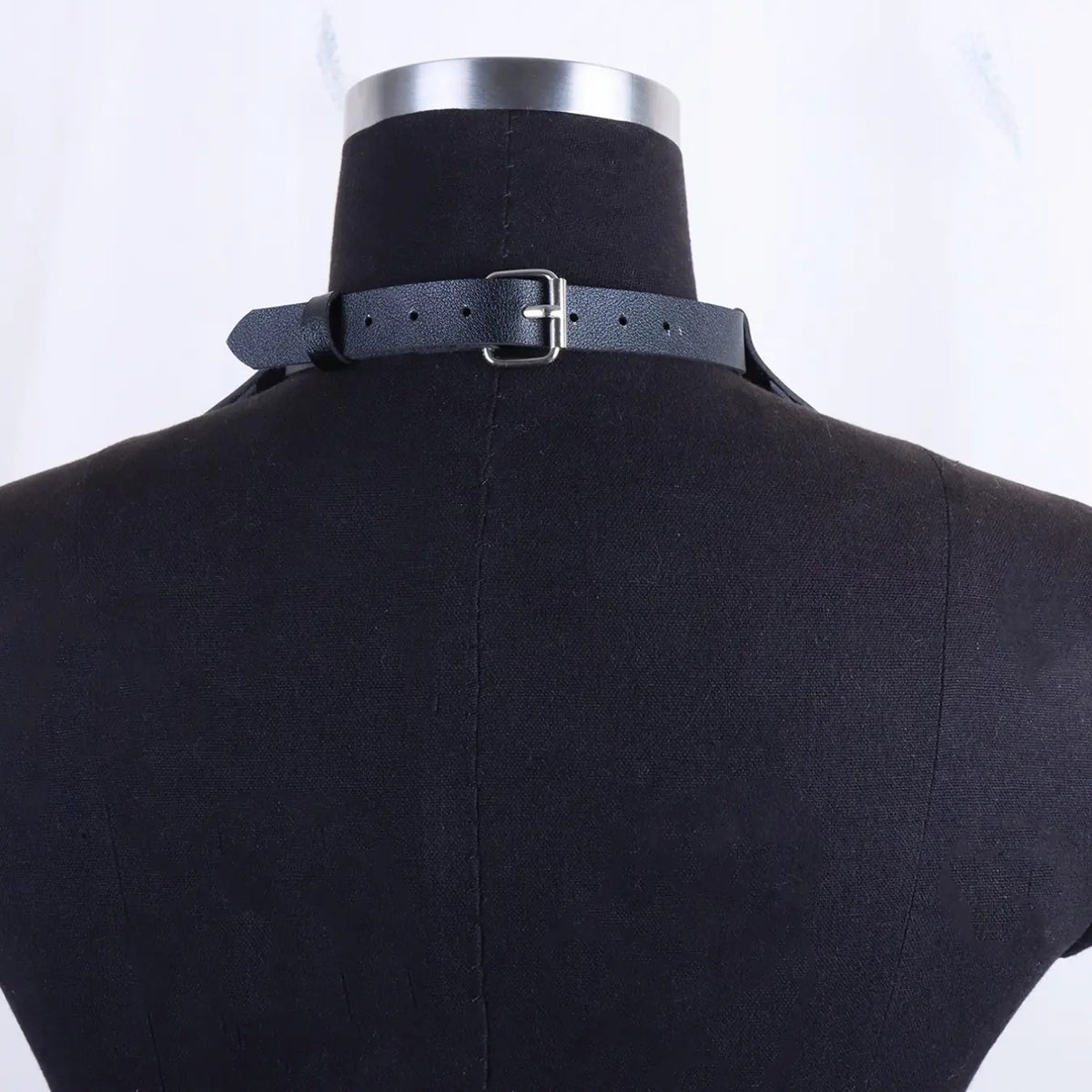 Retro Geometric Layered Choker