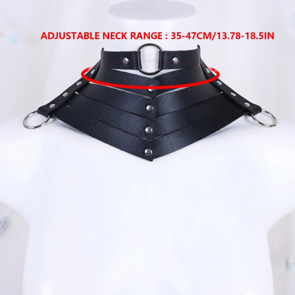Retro Geometric Layered Choker