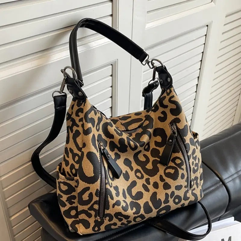 Leopard Print Shoulder Bag
