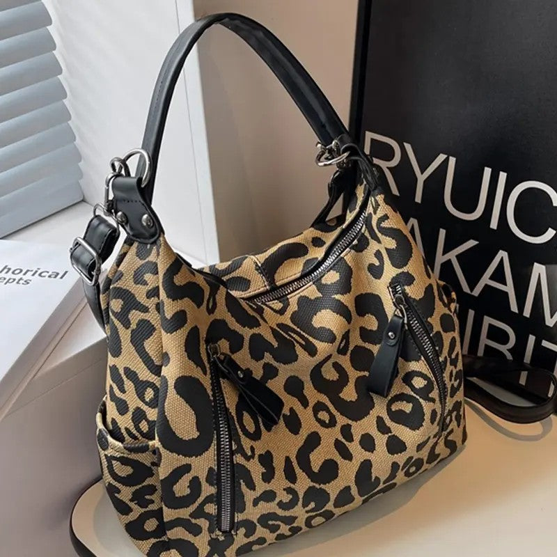 Leopard Print Shoulder Bag