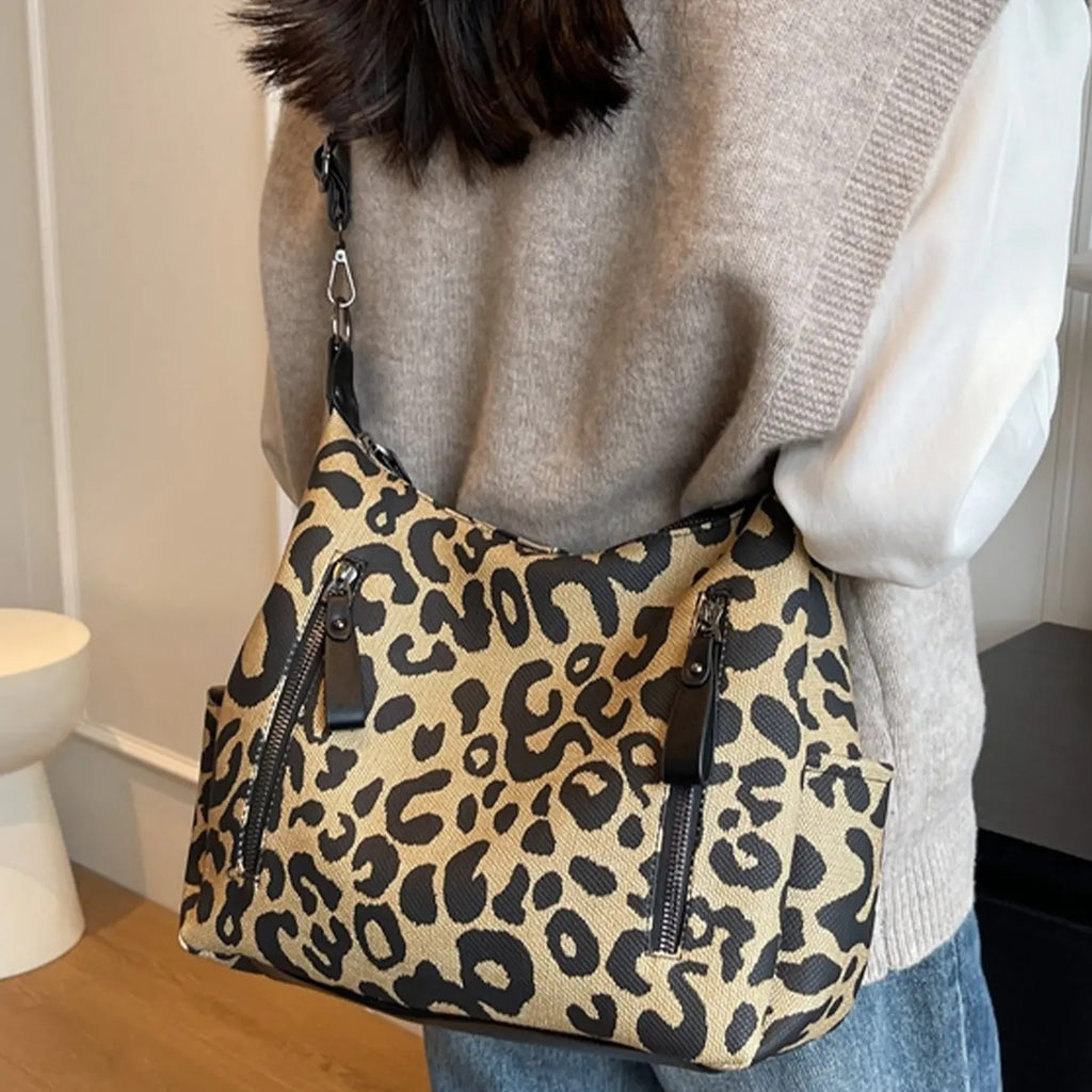 Leopard Print Shoulder Bag