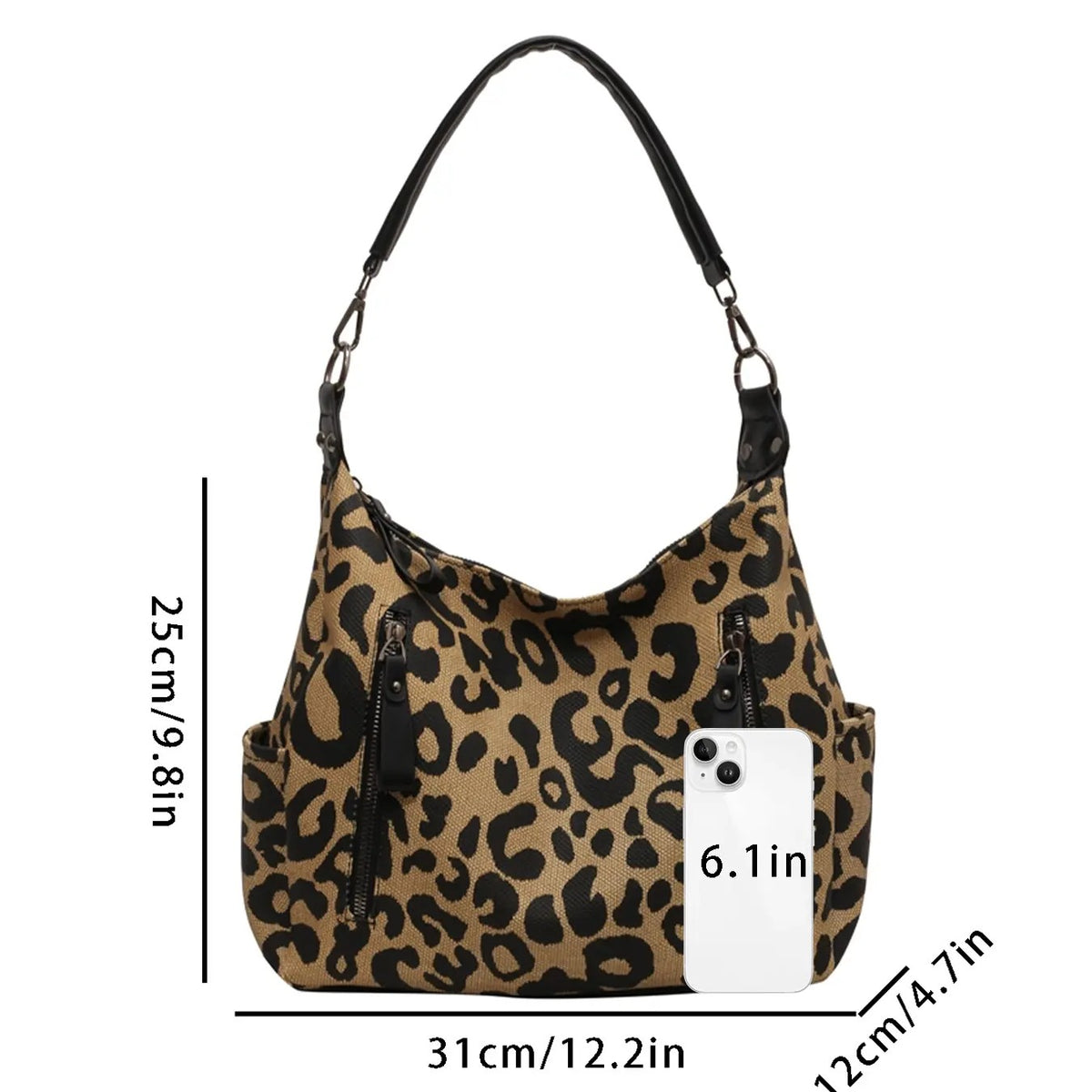 Leopard Print Shoulder Bag