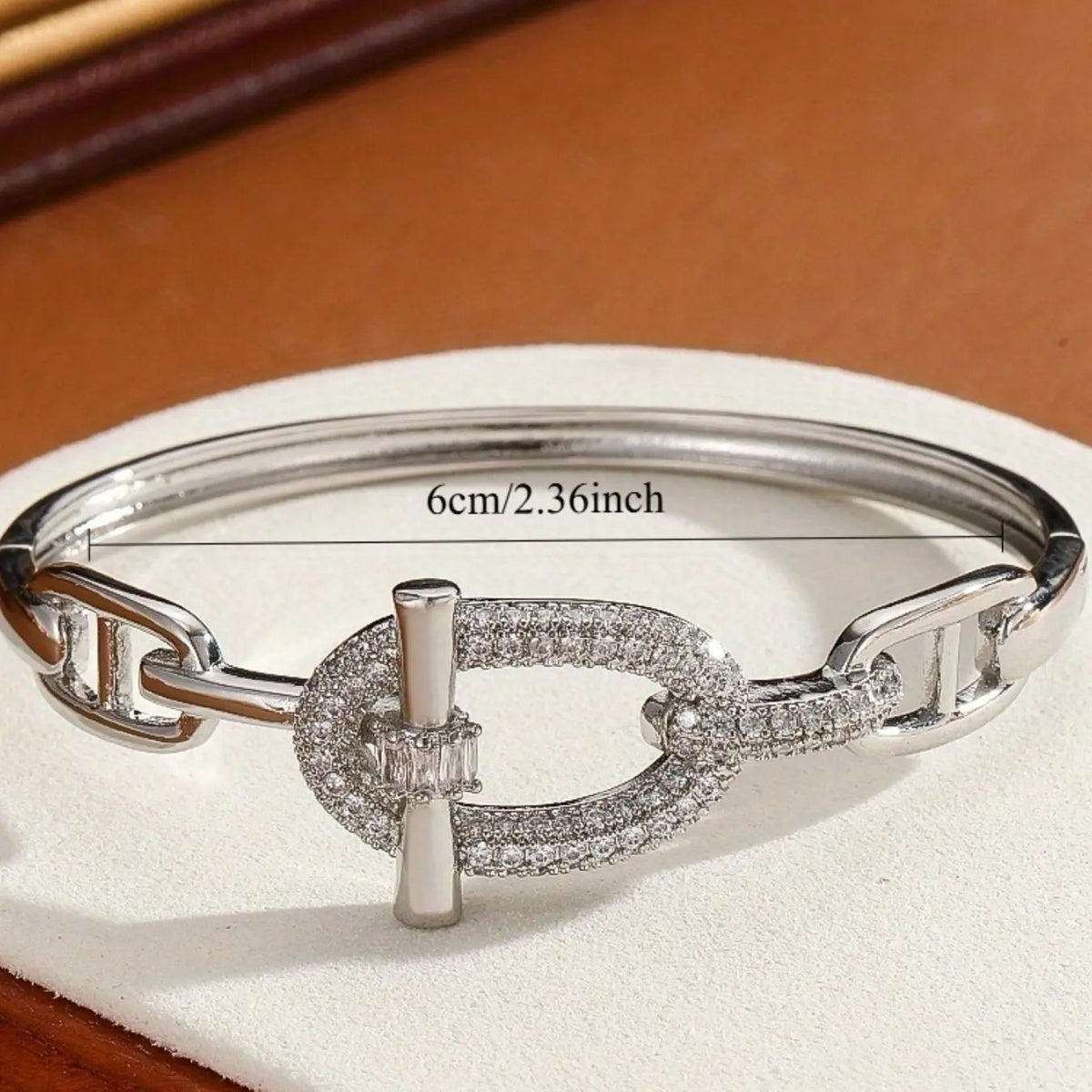 18k Geometric Link Bracelet