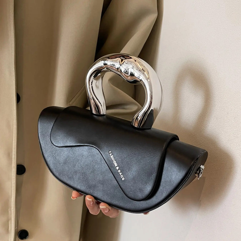 Elegant Sculptural Handle Bag