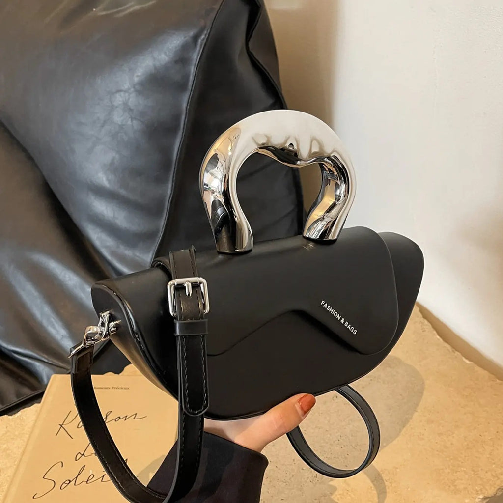 Elegant Sculptural Handle Bag