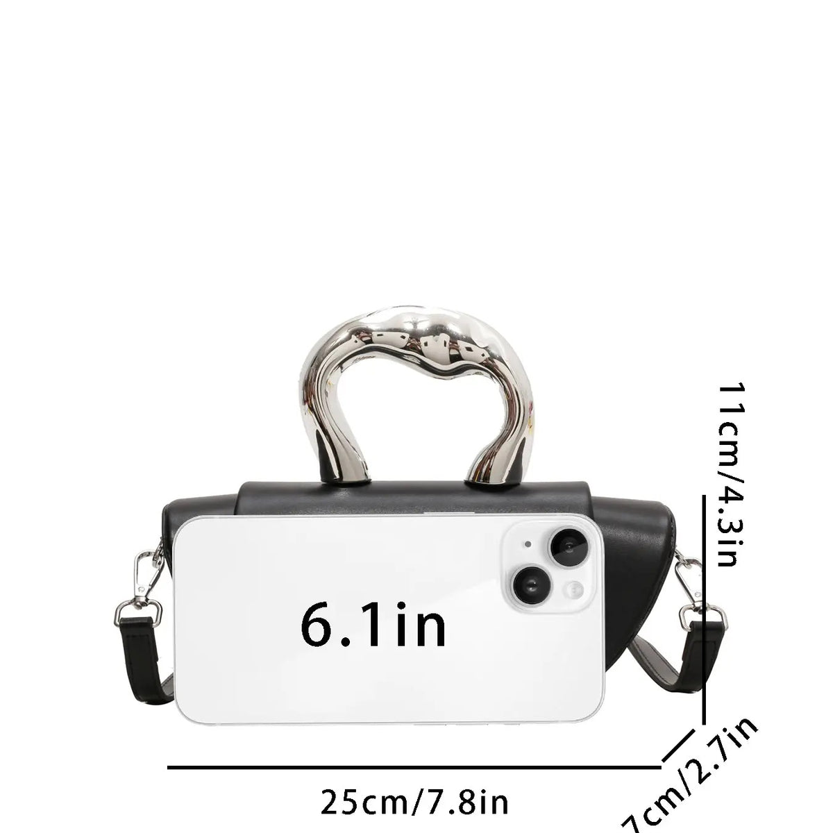 Elegant Sculptural Handle Bag