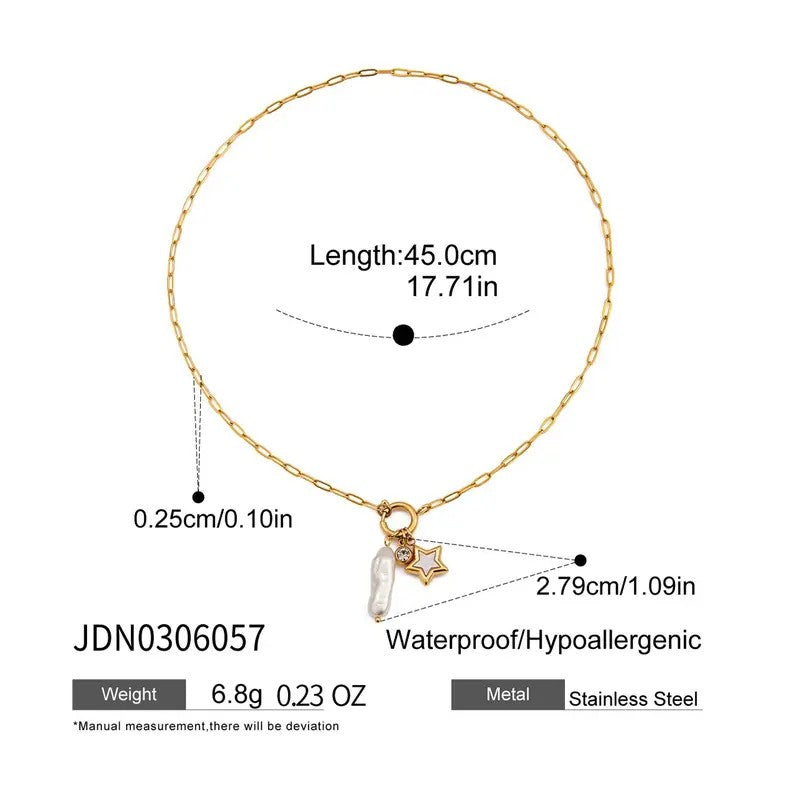 18k Celestial Charm Necklace Set