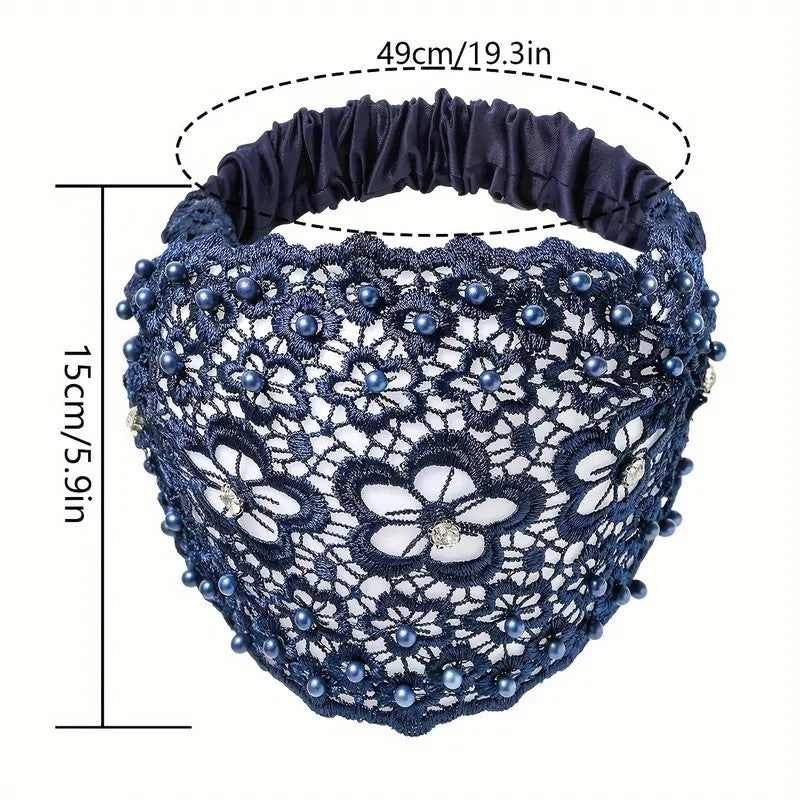 Vintage Floral Lace Headband