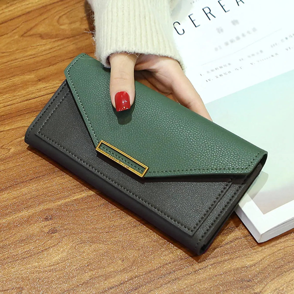 Elegant Envelope Long Wallet