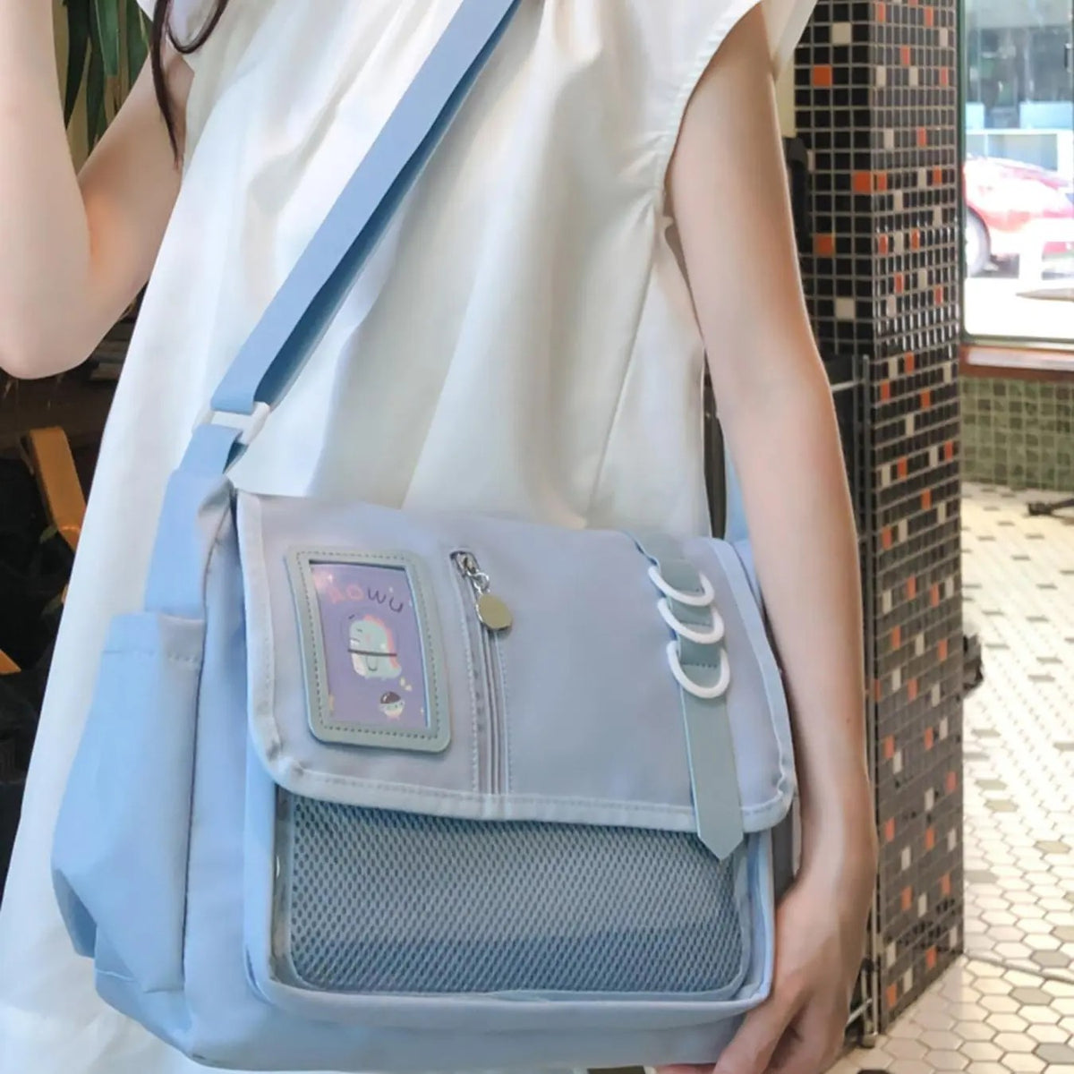 Minimal Nylon Crossbody Bag