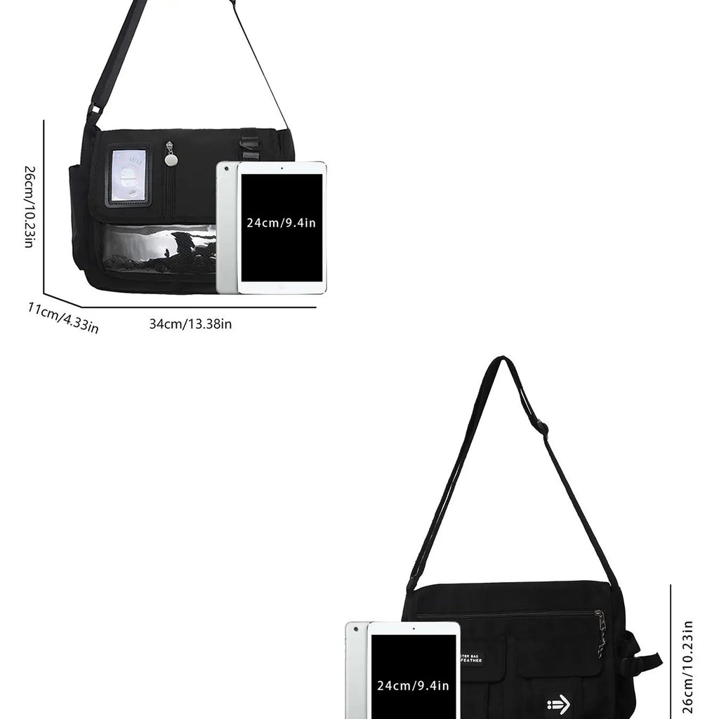 Minimal Nylon Crossbody Bag