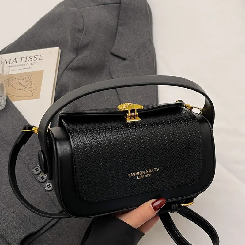 Woven Top Handle Bag