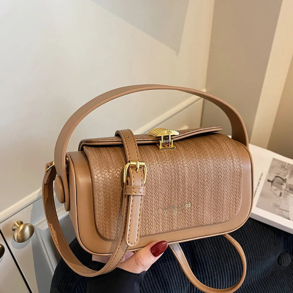 Woven Top Handle Bag