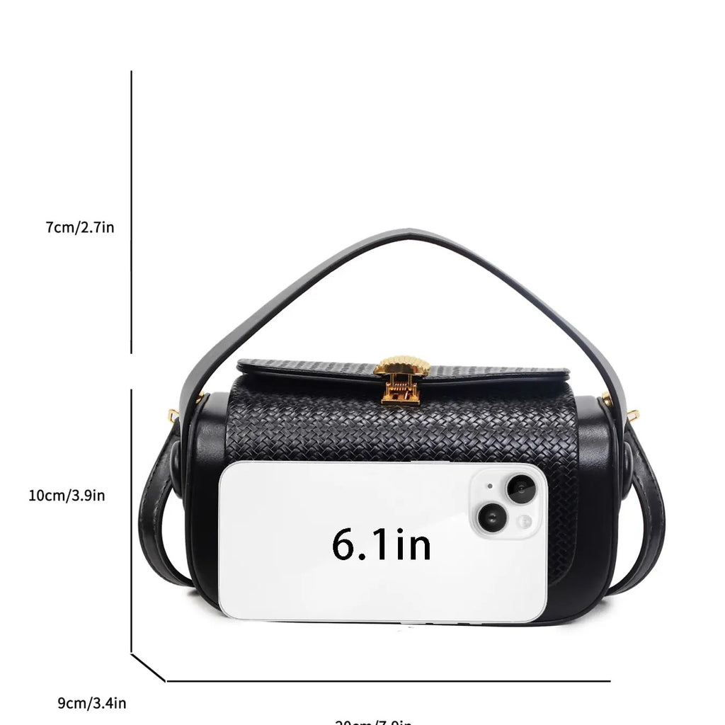 Woven Top Handle Bag