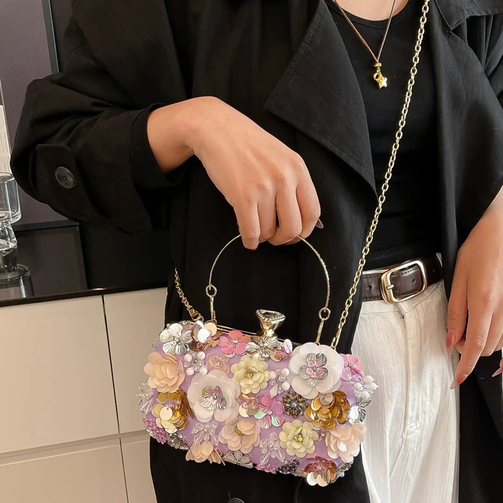 Elegant Floral Clutch