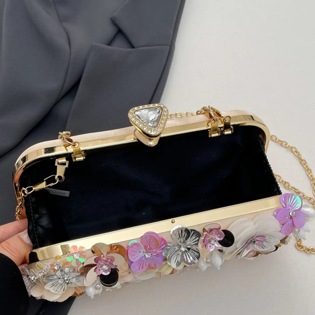 Elegant Floral Clutch