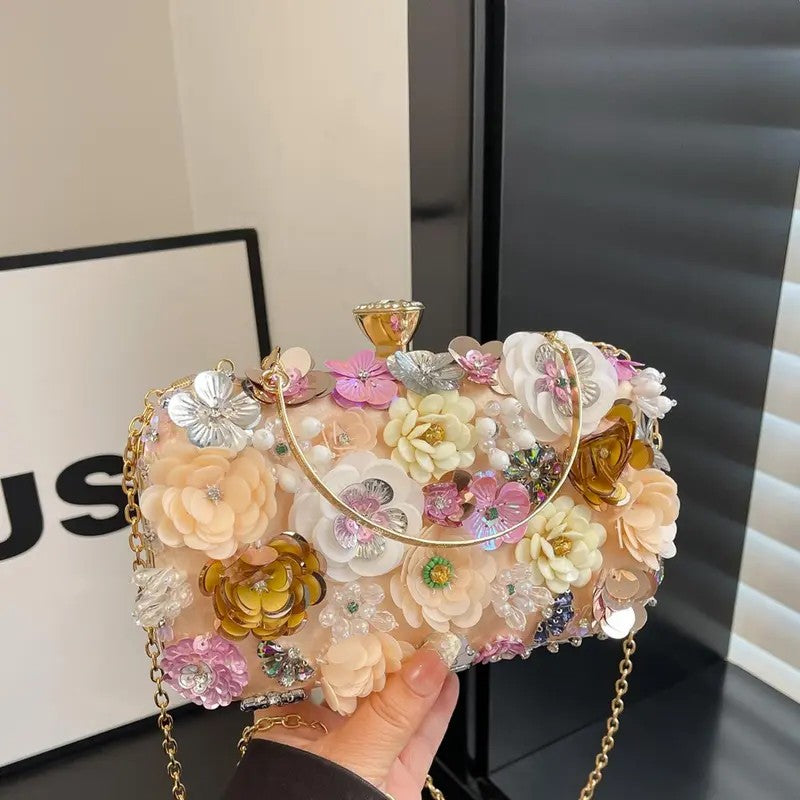 Elegant Floral Clutch
