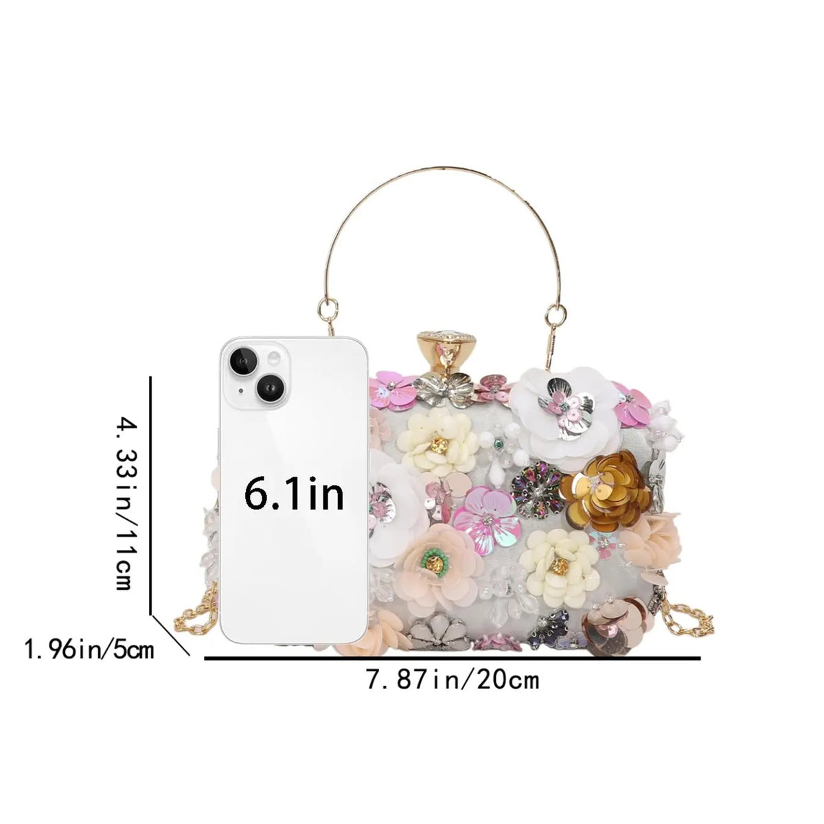 Elegant Floral Clutch
