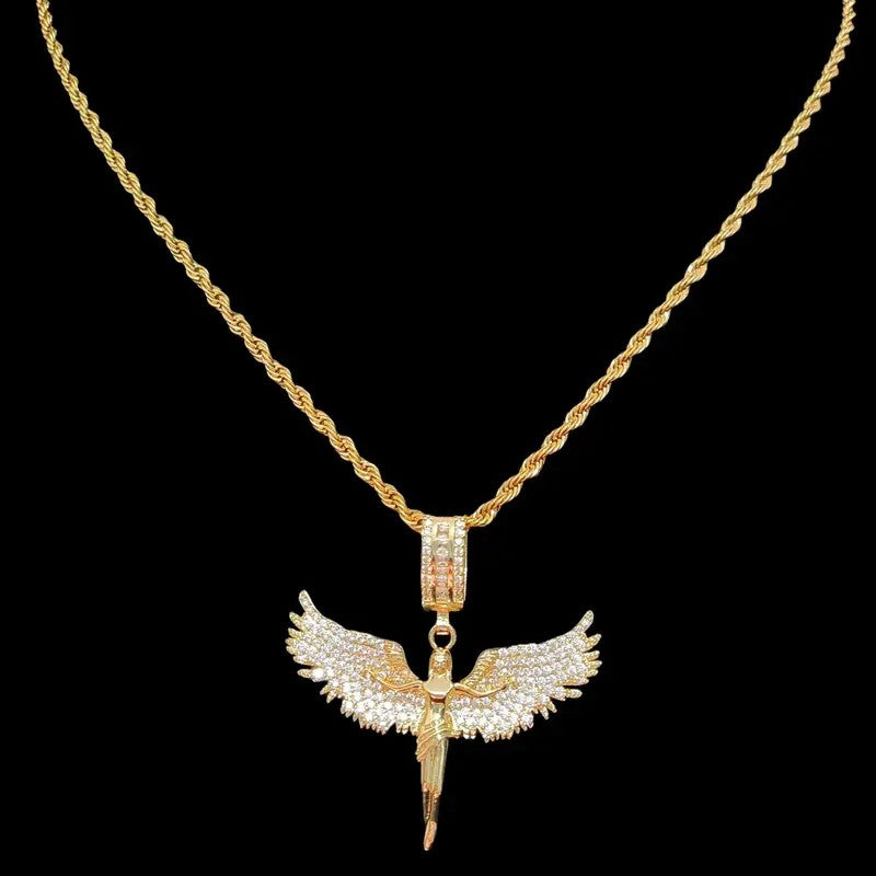 18k Angel Wings Necklace
