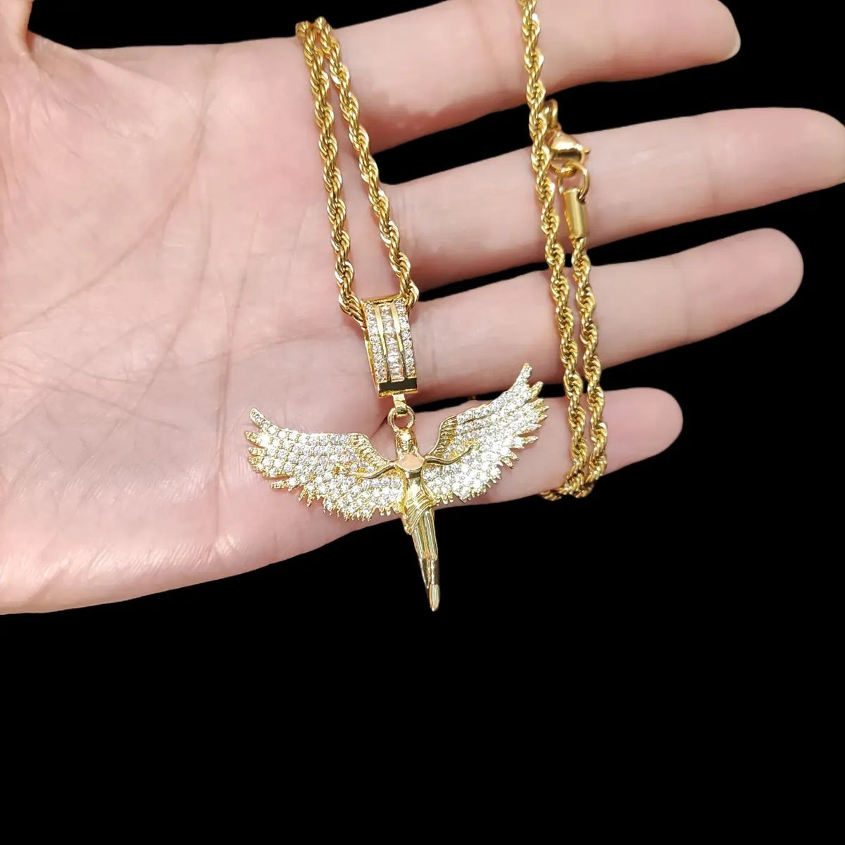 18k Angel Wings Necklace