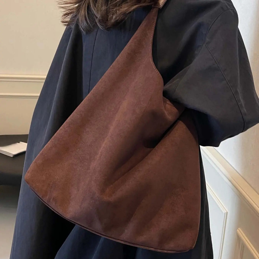 Suede Cherry Shoulder Bag