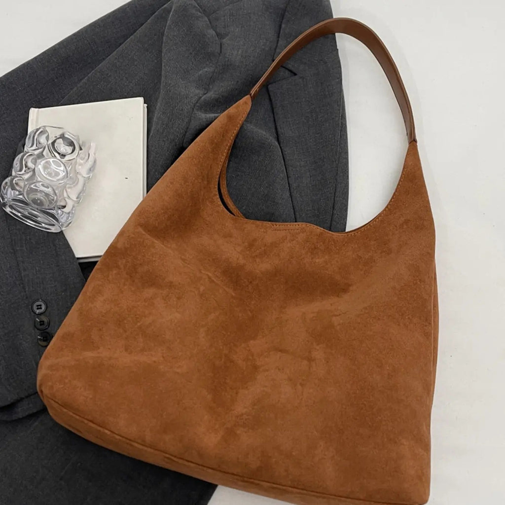 Suede Cherry Shoulder Bag