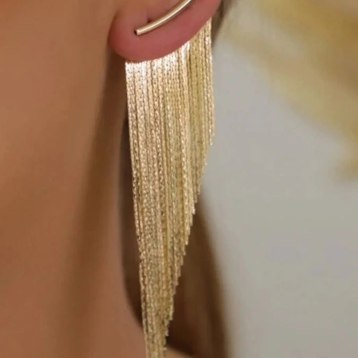 Boho Geometric Fringe Earrings