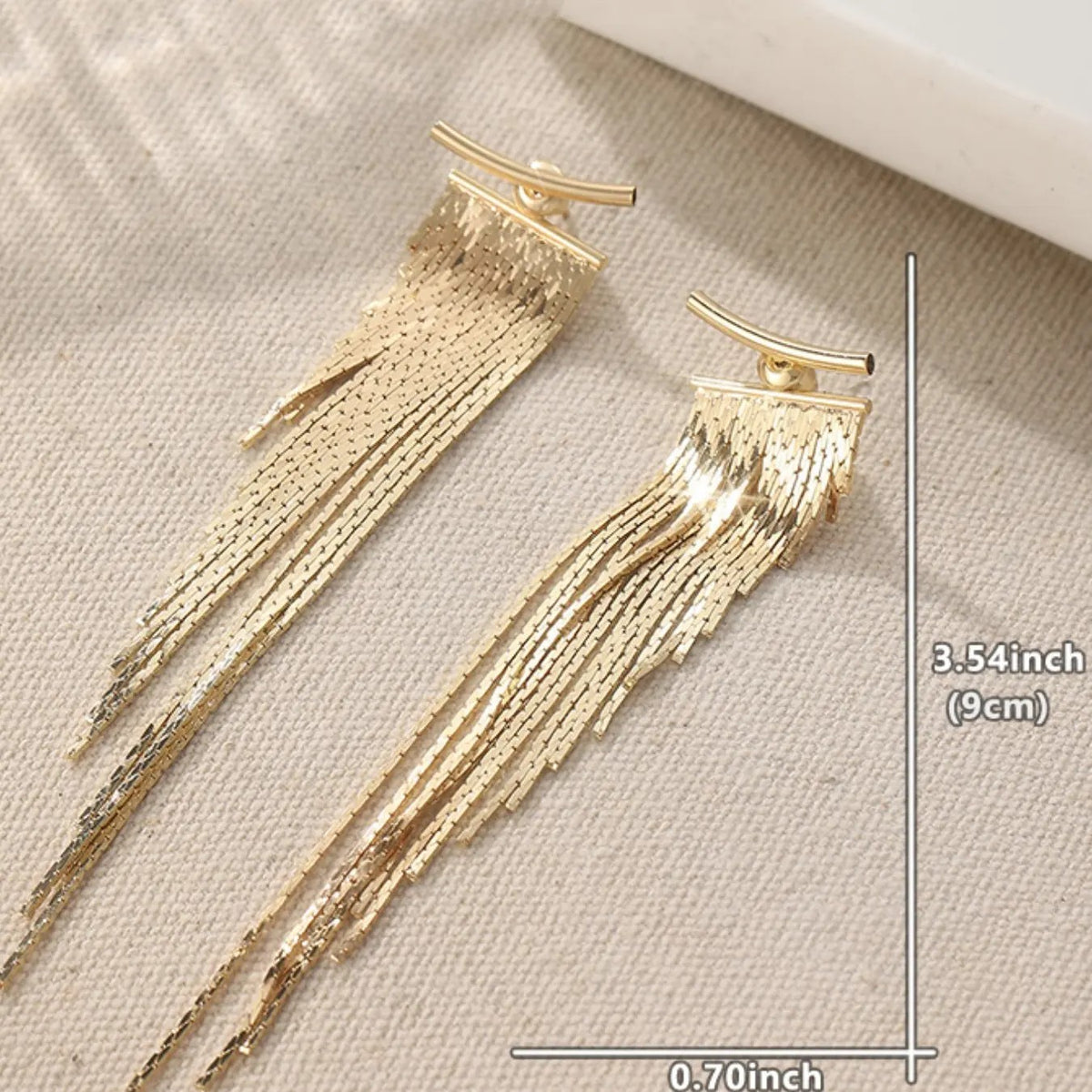 Boho Geometric Fringe Earrings