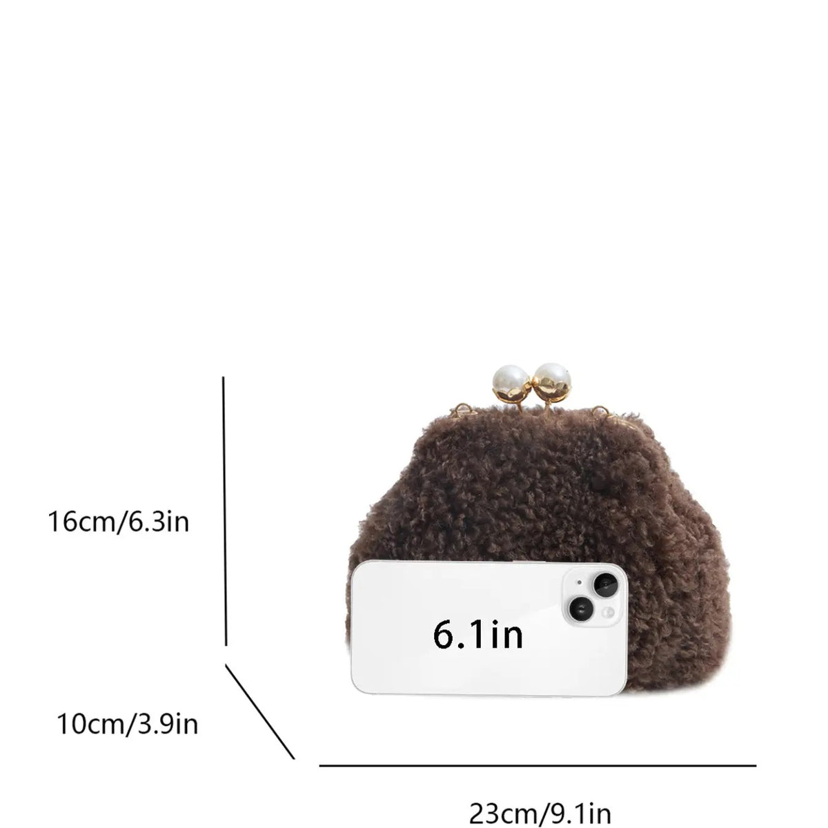 Plush Pearl Crossbody Bag