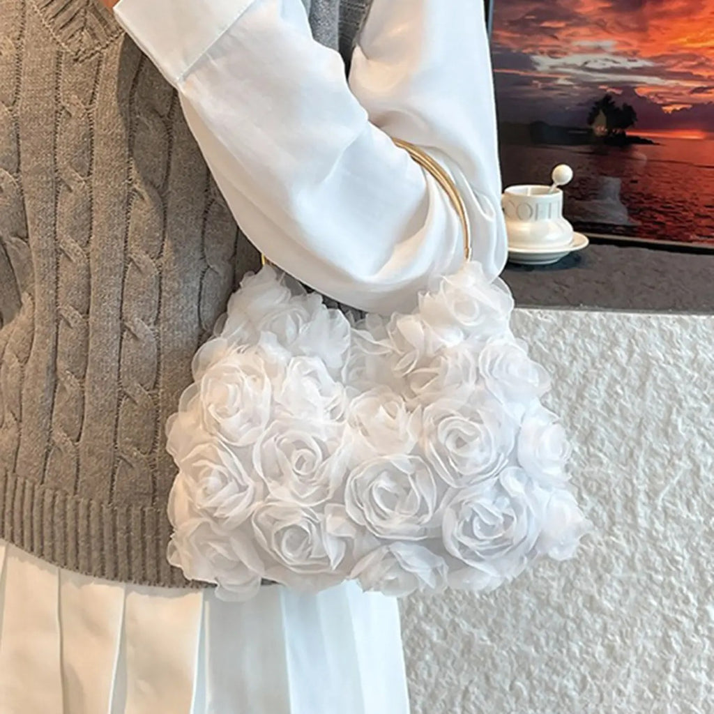 Elegant Floral Rose Handbag