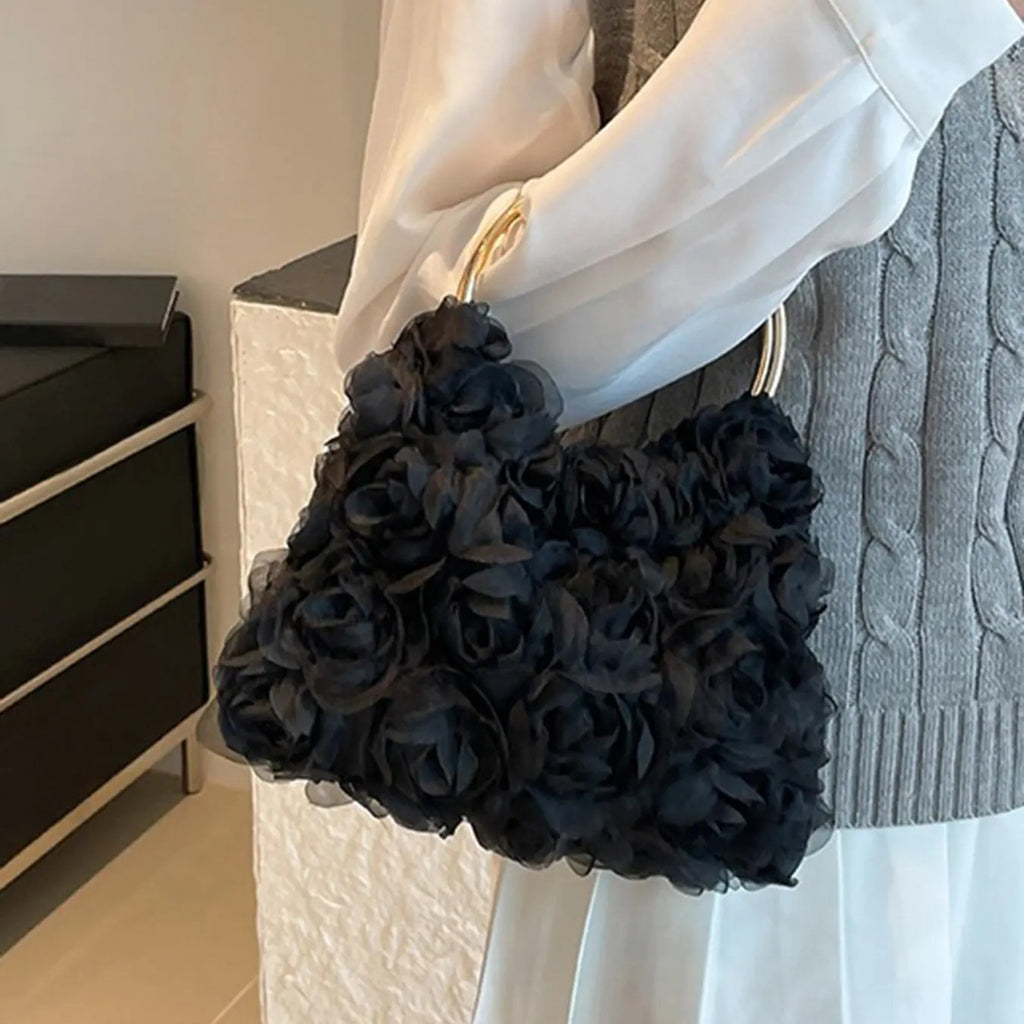 Elegant Floral Rose Handbag