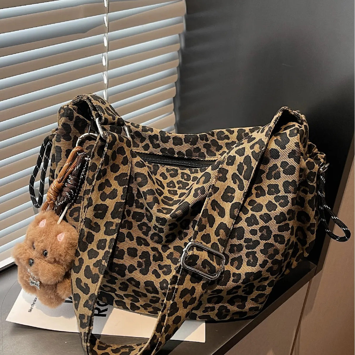 Leopard Print Crossbody Bag