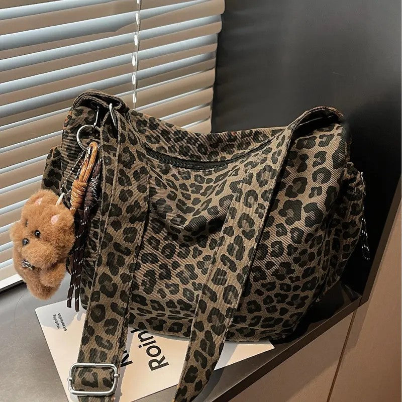 Leopard Print Crossbody Bag