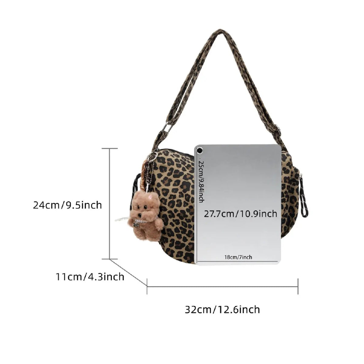 Leopard Print Crossbody Bag
