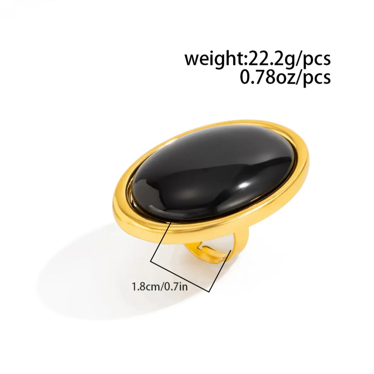 18k Elegant Oval Ring