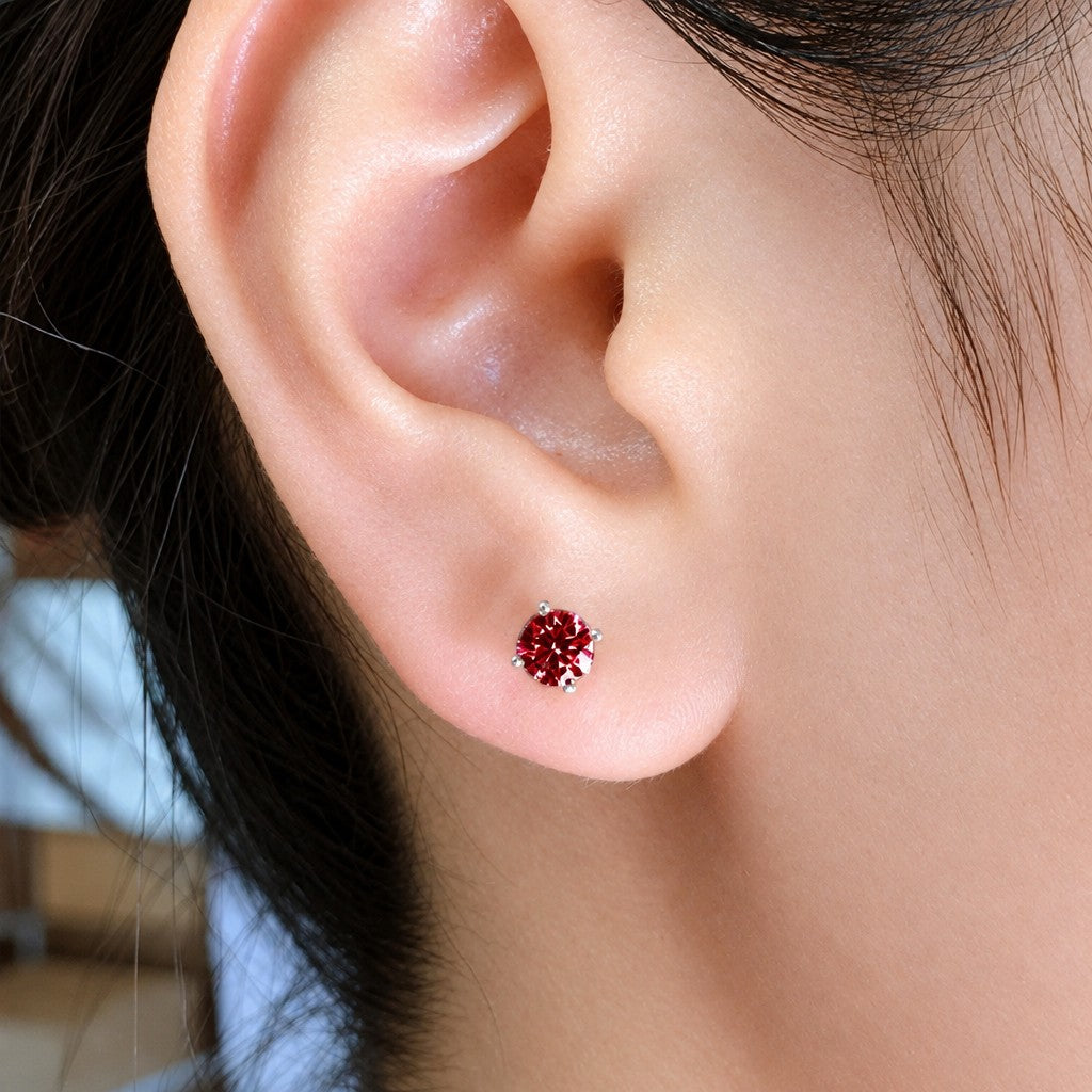 Elegant Heart Stud Earrings