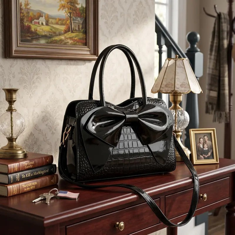 Elegant Bow Satchel