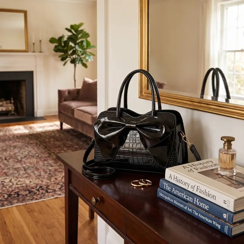 Elegant Bow Satchel