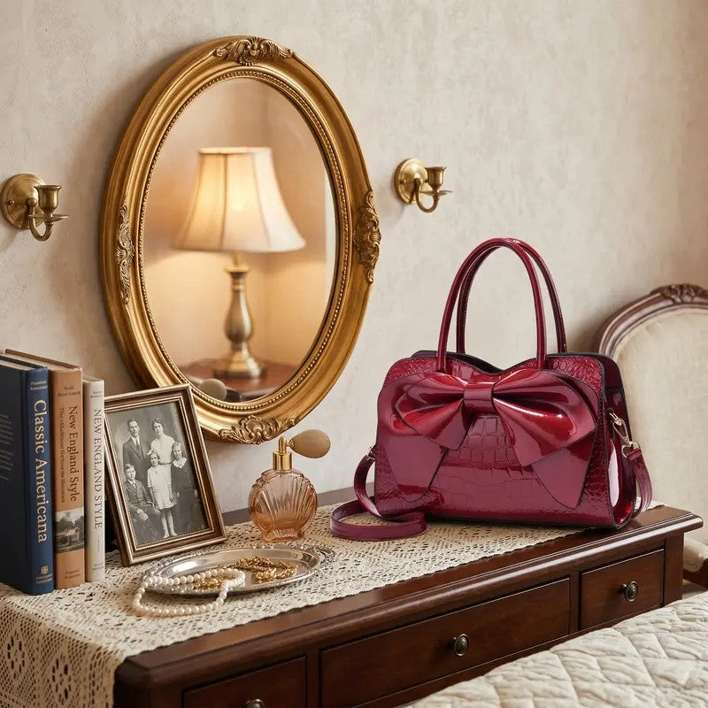 Elegant Bow Satchel