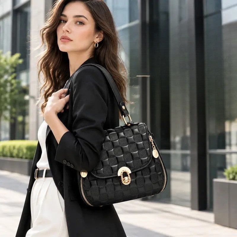 Elegant Woven Crossbody Bag