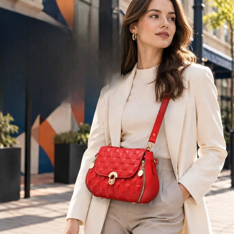 Elegant Woven Crossbody Bag