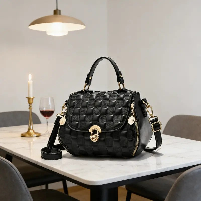 Elegant Woven Crossbody Bag