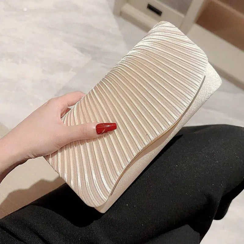 Elegant Pleated Clutch