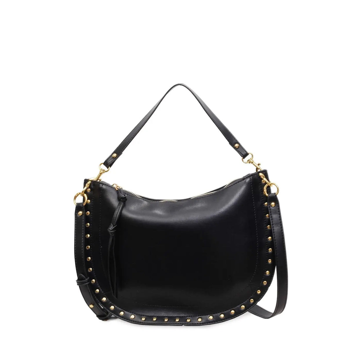 Vintage Studded Hobo Bag