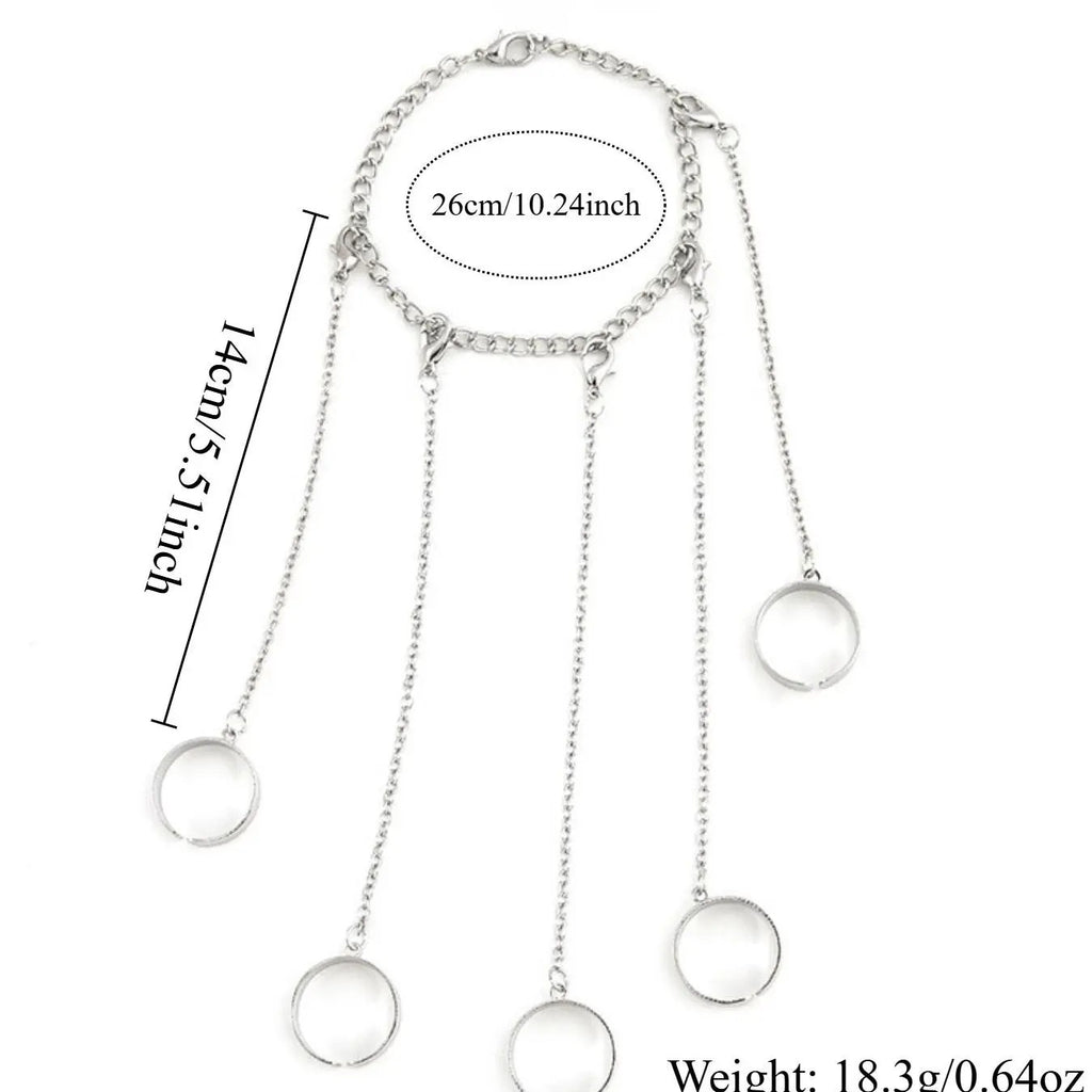 Minimal Chain Hand Bracelet