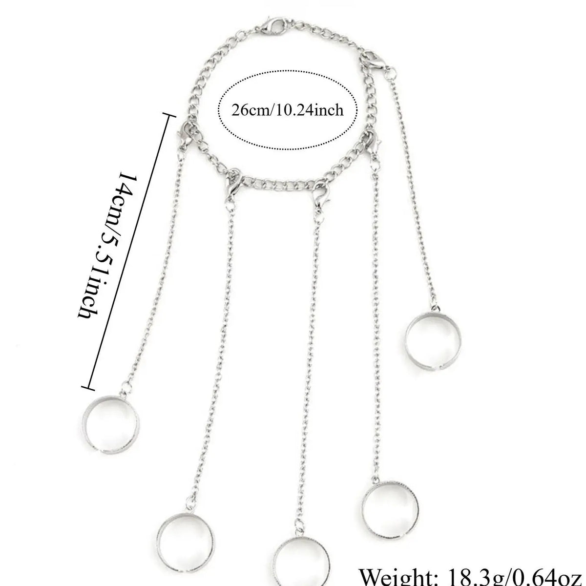 Minimal Chain Hand Bracelet