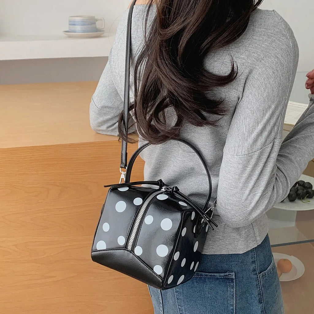 Polka Dot Mini Box Bag