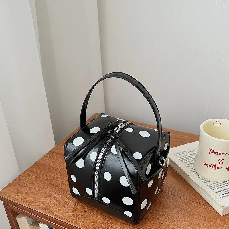 Polka Dot Mini Box Bag